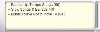 Selecting by pace or tempo - reduced.jpg (10752 bytes)